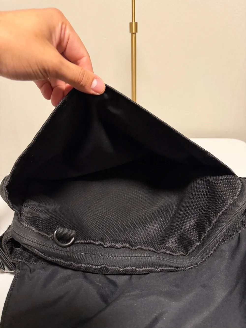 TUMI Collister Square Messenger Bag 0503C Carbon Black Crossbody Organizer